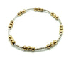 Mixed Metal Beaded Bracelet
