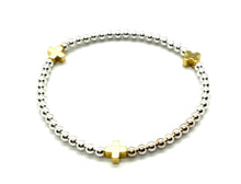  3mm Classic Cross Beaded Bracelet