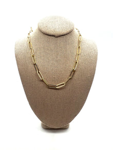  Yellow Gold Filled Paperclip Necklace