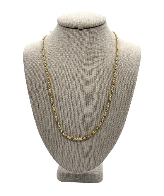3mm Classic Beaded Necklace