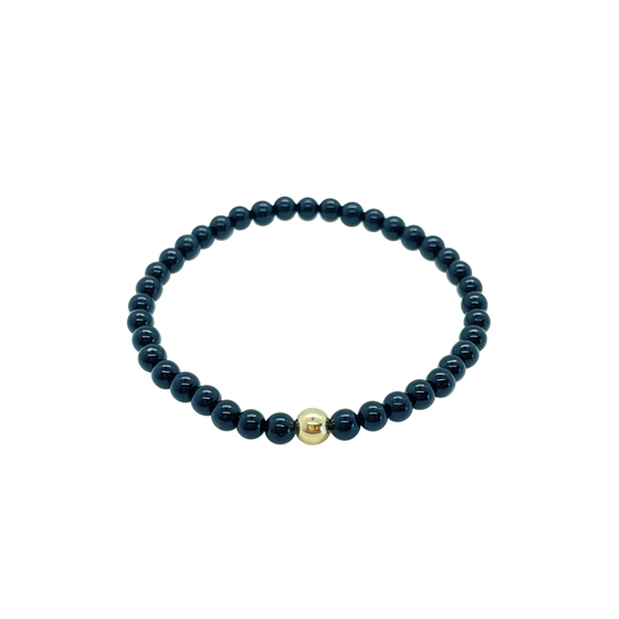 Black Agate Gemstone Bracelet