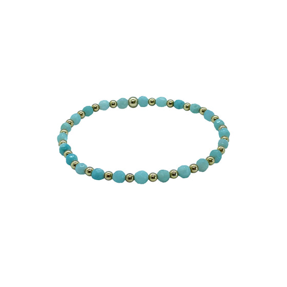 Amazonite Gemstone Full Pattern Bracelet