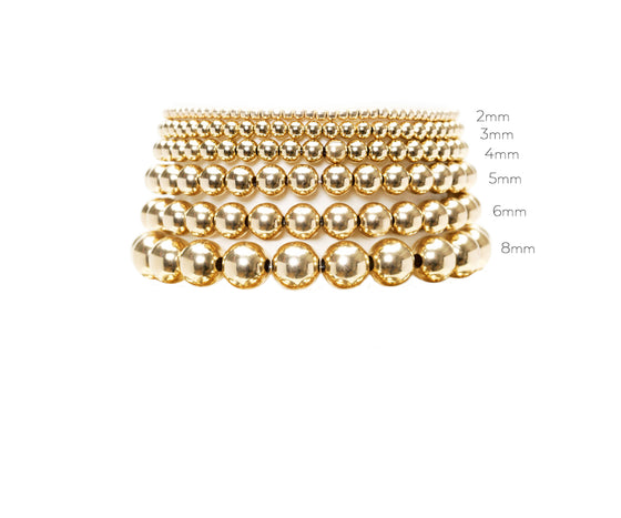 3mm Classic Beaded Bracelet