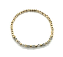  Labrodite Half Pattern Gemstone Bracelet