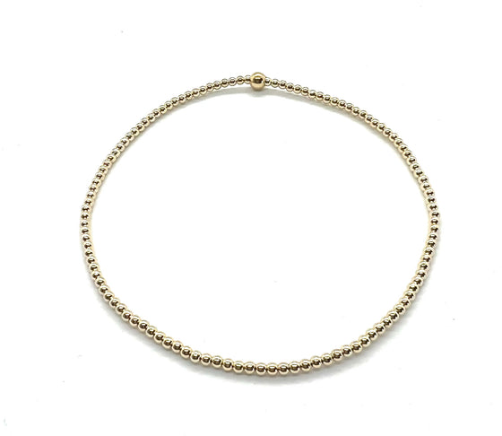 2mm Beaded Anklet