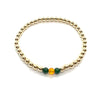 College Series Gemstone Beaded Bracelet