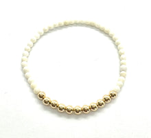  White Reverse Gemstone Bracelet