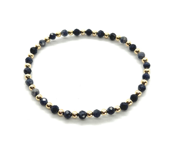 Sapphire Gemstone Full Pattern Bracelet