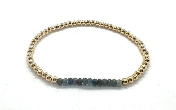 3mm Sapphire Gemstone Bracelet