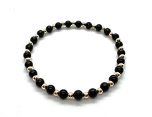 Black Agate Gemstone Full Pattern Bracelet