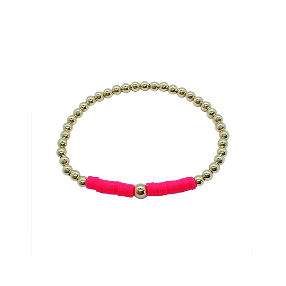 Pink Heishi Bracelet