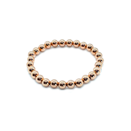 6mm Classic Beaded Bracelet